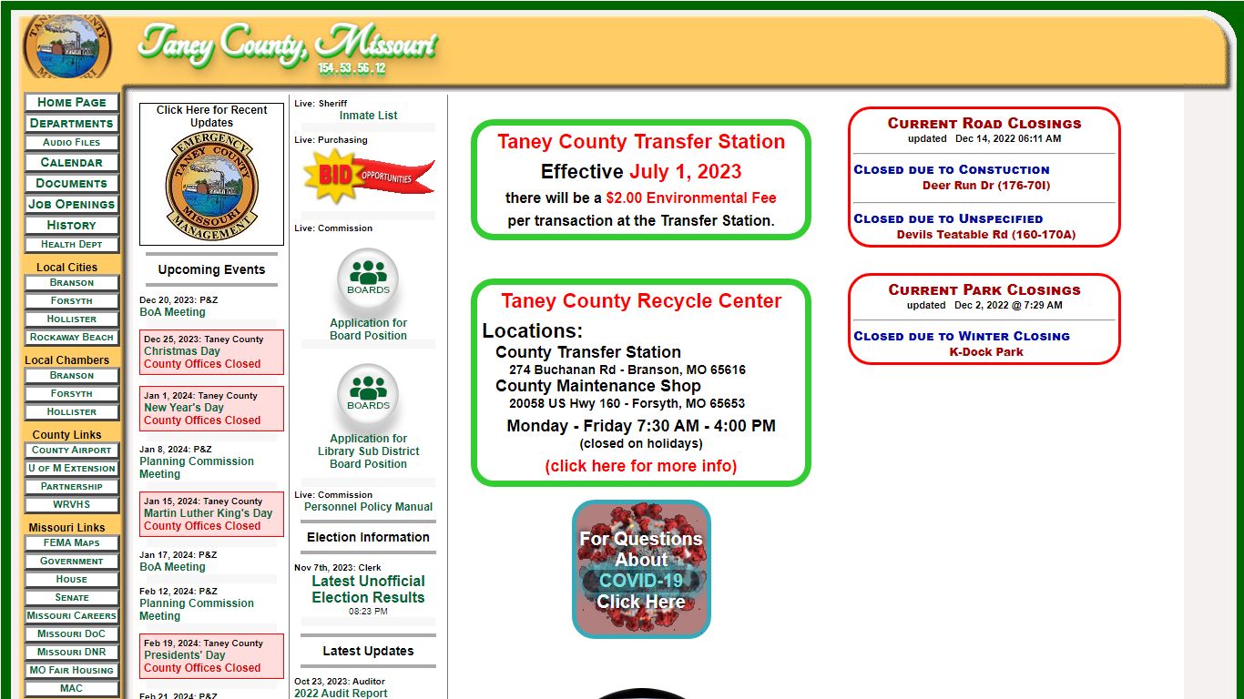 Sheriff's Office - Taney County, MO